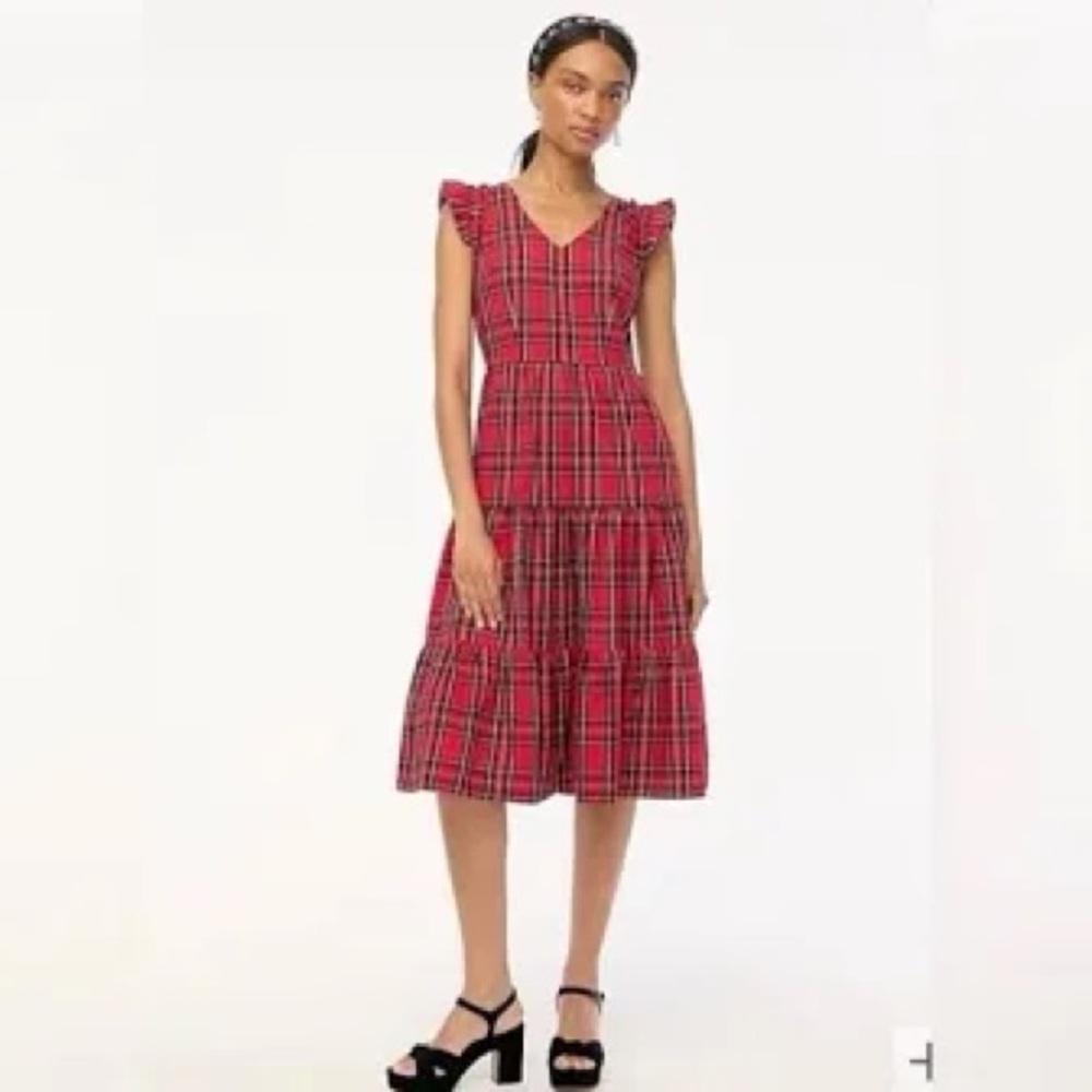 J. Crew Factory Tartan Dress